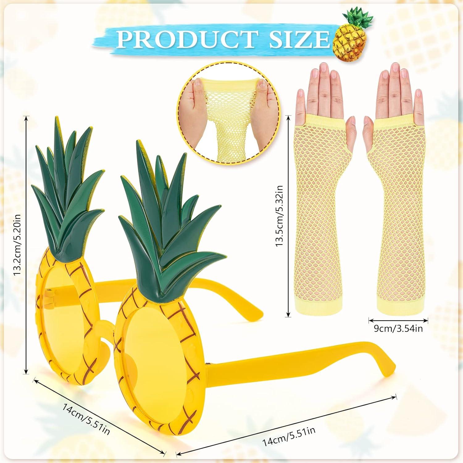 Ananas Kostüm Damen Set Hawaii Party Fasching Karneval