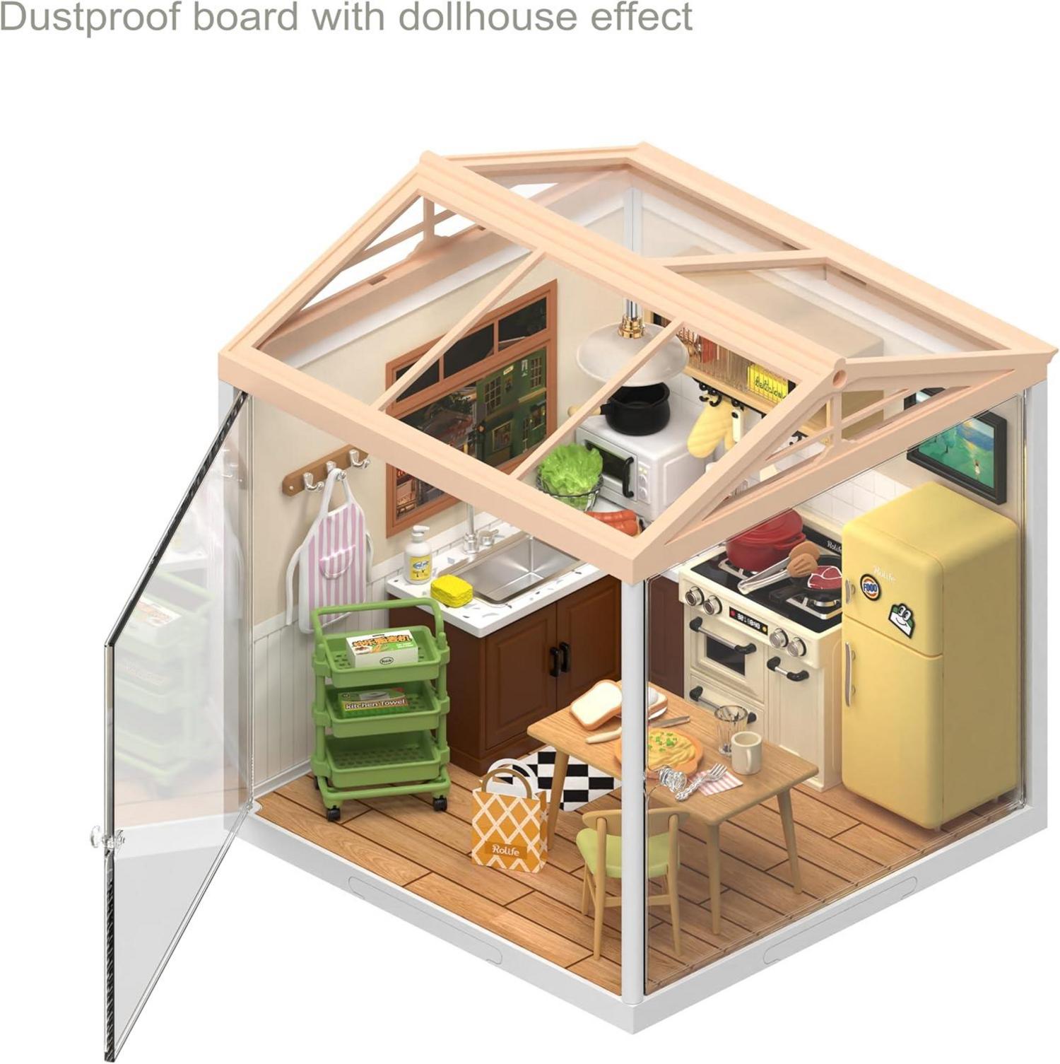 Rolife Super World Miniaturhaus Bausatz mit Möbeln und Zubehör
