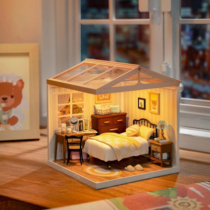 Rolife Miniaturhaus Bausätze Super World Weihnachtspuppenhaus Möbel Zubehör