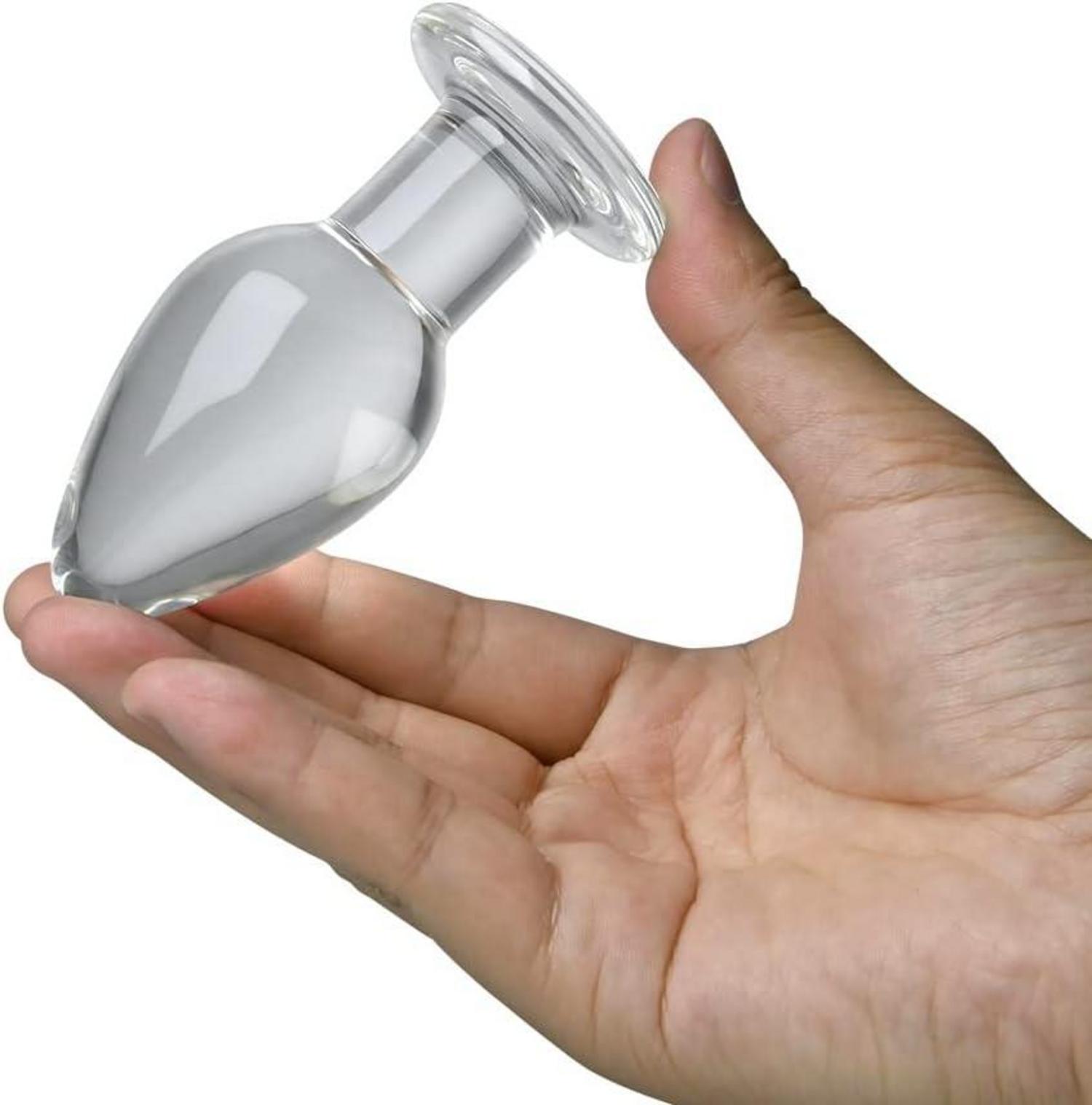 Glas Anal Butt Plug Kristall Sexspielzeug Frauen Männer Massage