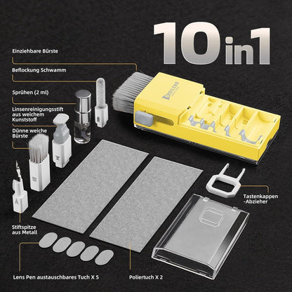 Keyboard Cleaner Kit for iPhone Tablet Laptop PC-Monitor Camera Yellow