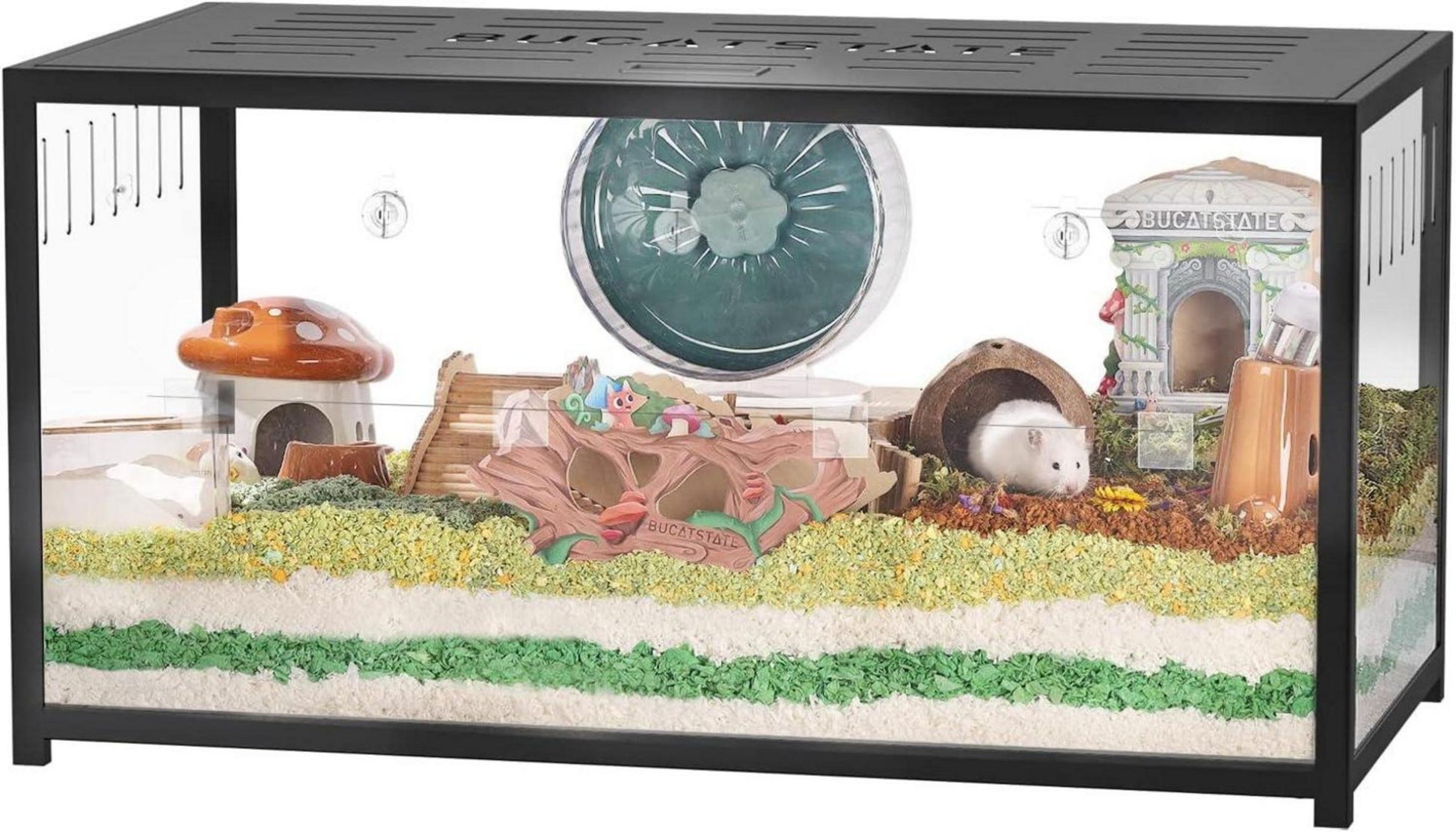 Hamsterkäfig Metall 2.0 Groß stapelbar tiefem Graben 100x50x52,5cm