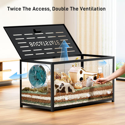 Metall Hamsterkäfig 2.0 Groß stapelbar Zwerghamster Meerschweinchen 100*50*52,5