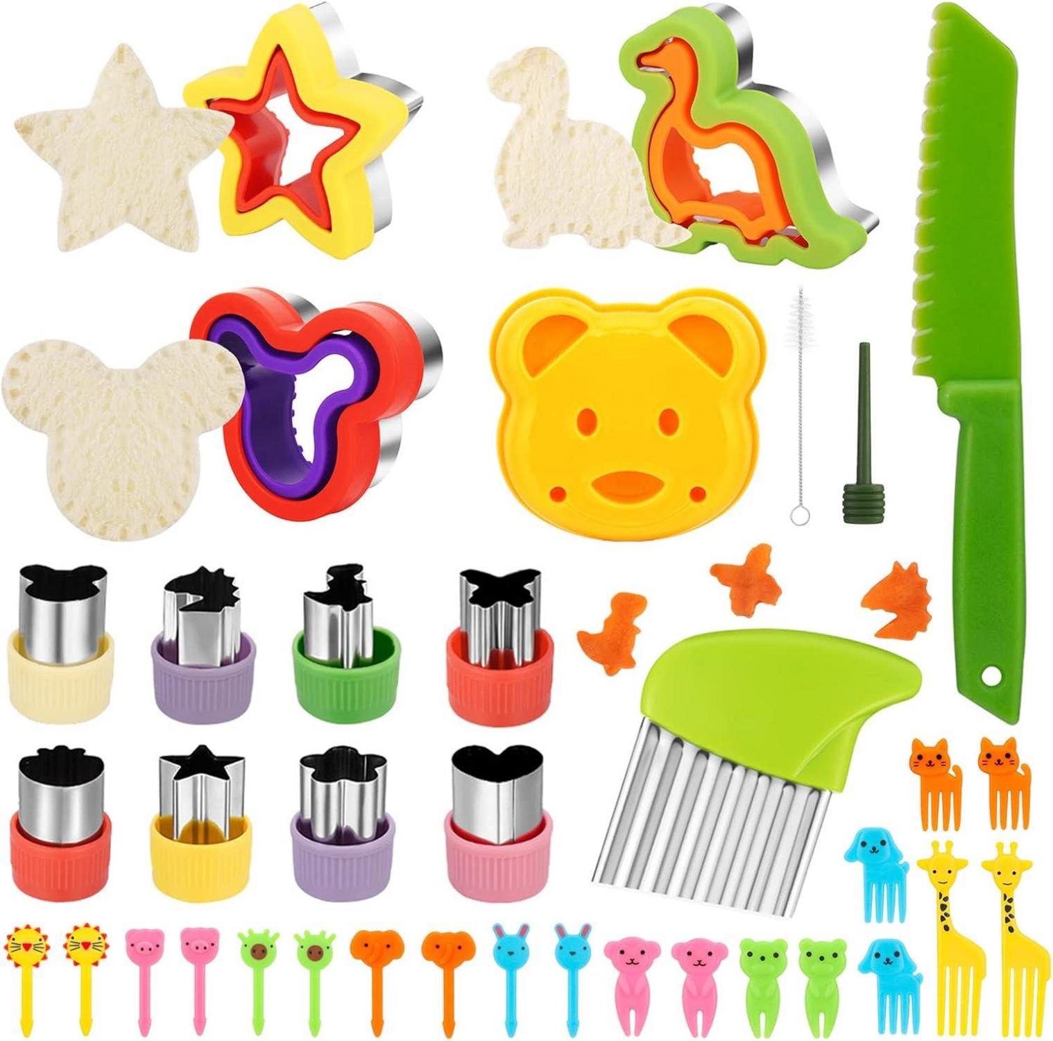 36-teiliges Kinder Ausstechformen Set aus Edelstahl mit