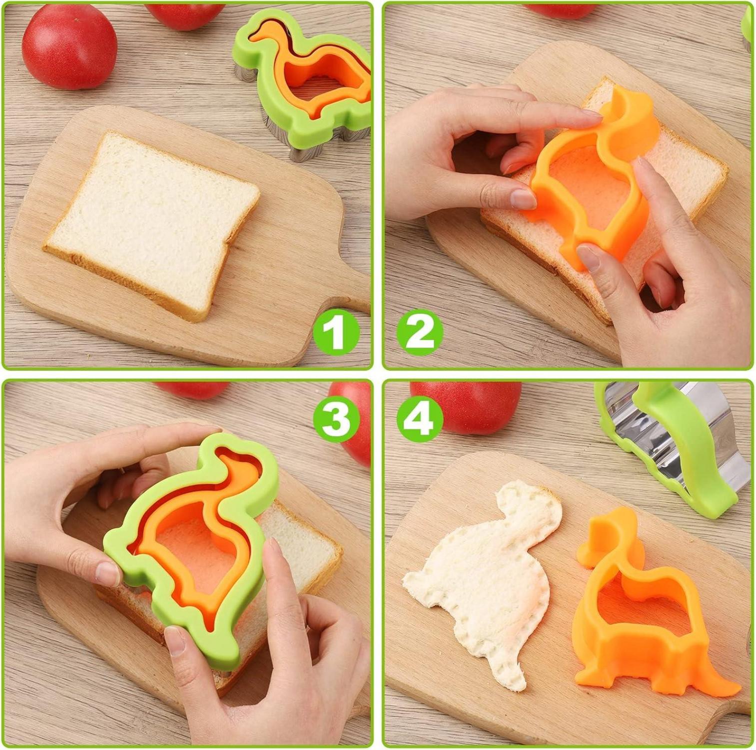 Heyu-Lotus 36-teiliges Ausstechformen-Set Edelstahl Kinder Sandwich Ausstecher Gemüse Obst Brot Ausstechformen