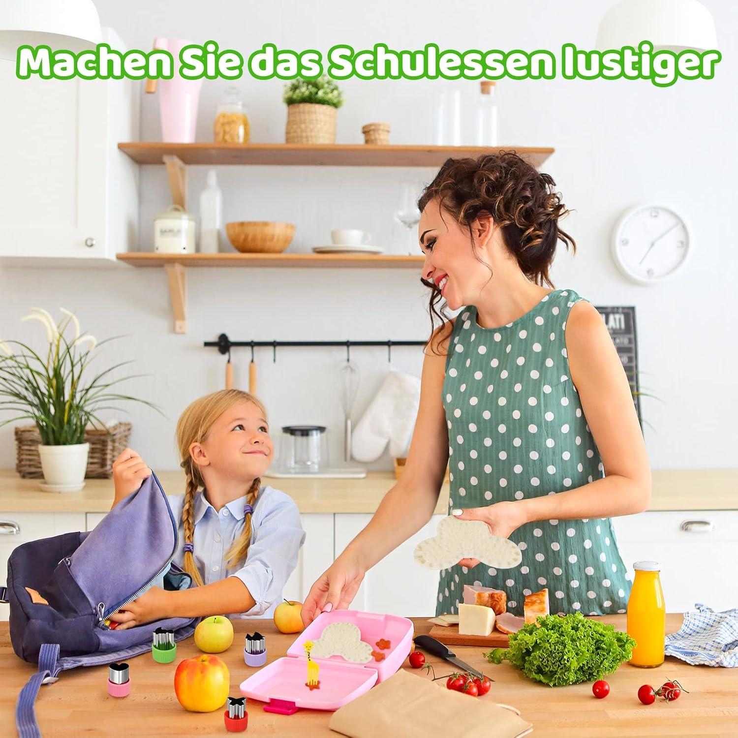 Kinder Sandwich Ausstechformen Set Edelstahl Obst Gemüse Brot 36 Stk
