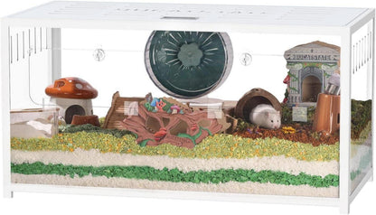 Großer Metall Hamsterkäfig mit tiefem Graben für Zwerghamster