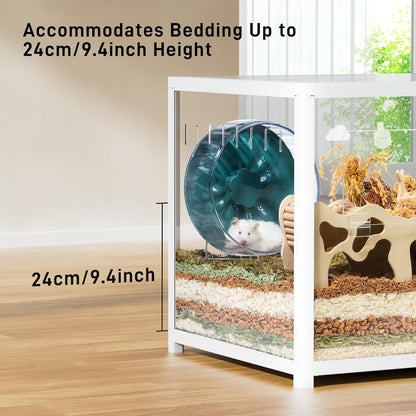 BUCATSTATE Hamsterkäfig Metall 2,0 Zwerghamster Meerschweinchen 100x50x52,5cm
