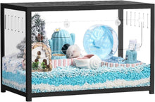 Hamster Cage Stackable Deep Burrow Metal Chew Proof 31.4in Black