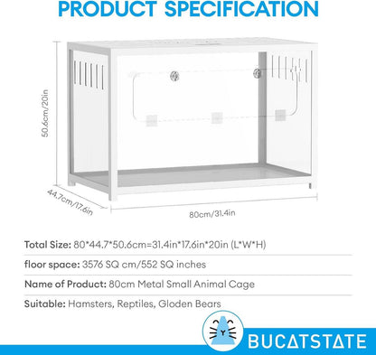 Hamsterkäfig Metall 2.0 stapelbar mit tiefer Höhle