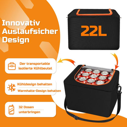88L Kofferraum Organizer & 22L Kühltasche, 7 Fächer, Zusammenklappbar