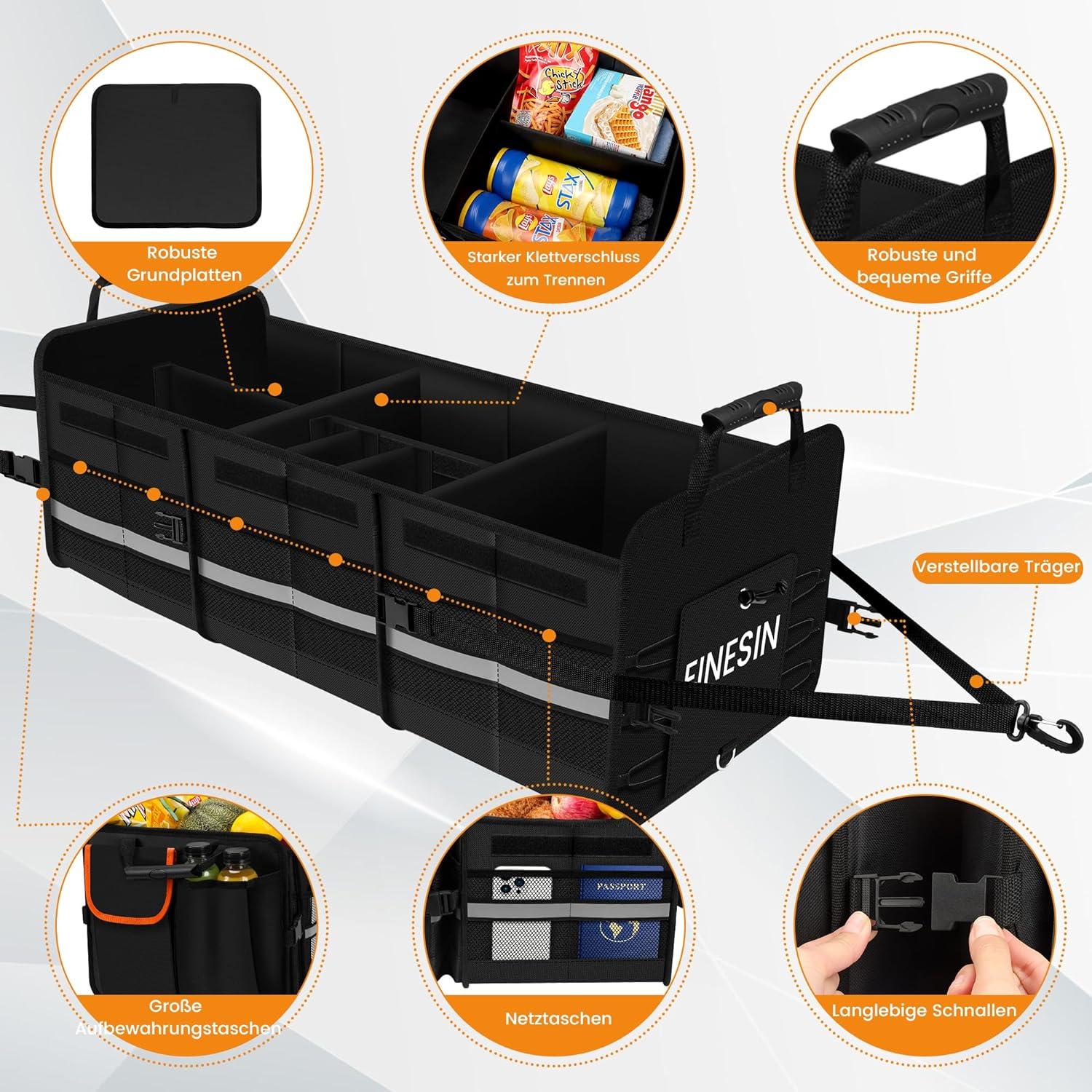Auto Kofferraum Organizer 88L & Kühltasche 22L, 7