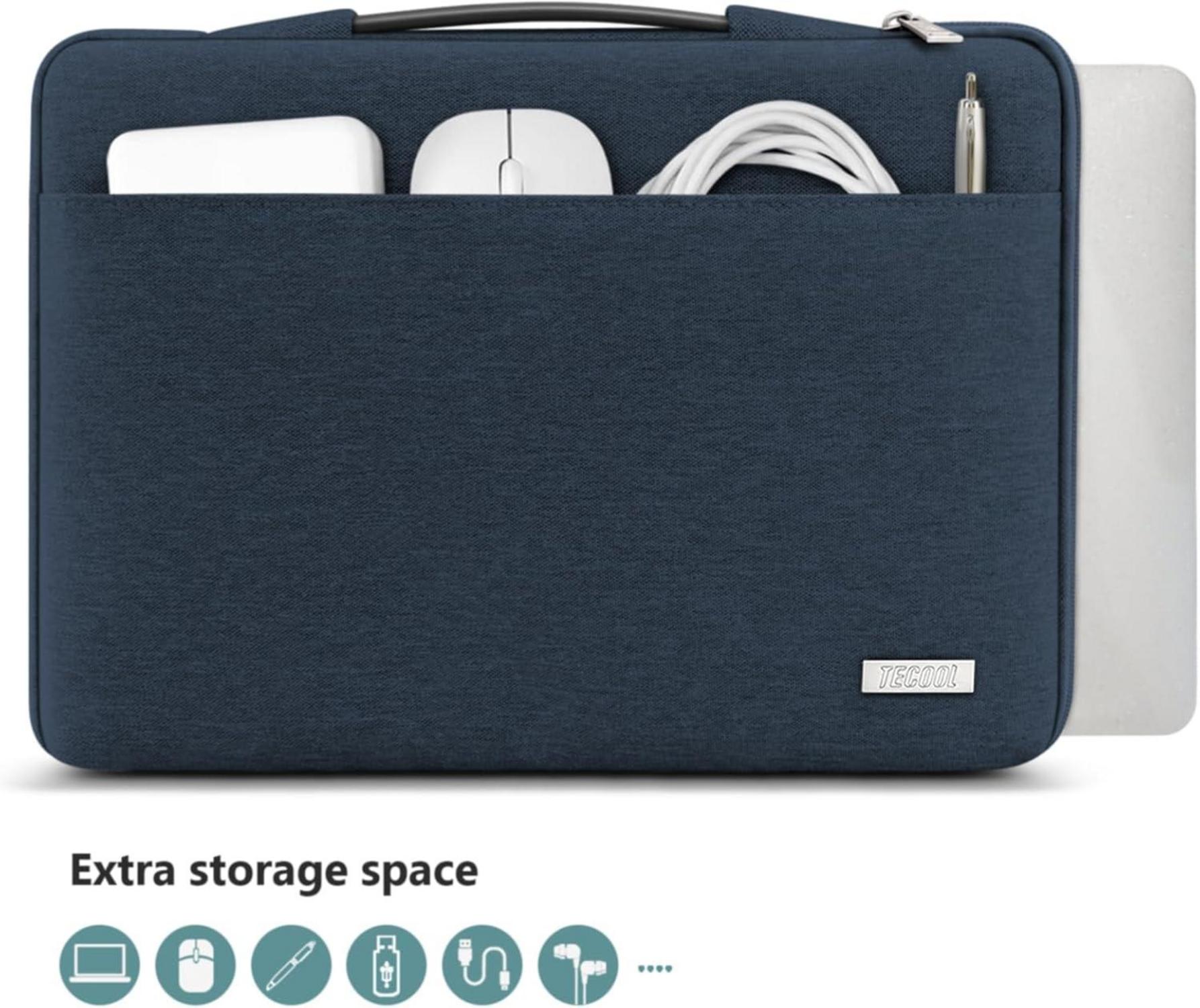 Laptoptasche 15-15,6 Zoll Schutzhülle Wasserdicht Denim Blau