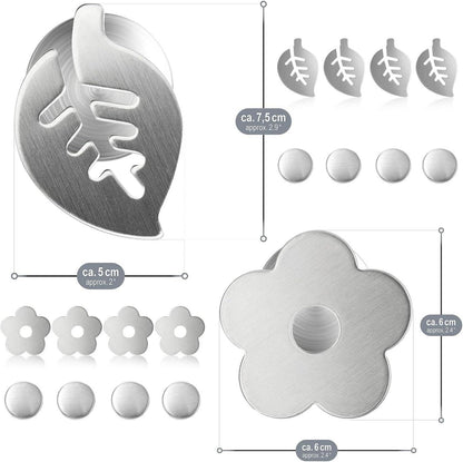 HIQE-FL 8er Set Magnetische Tischdeckenbeschwerer Blumen