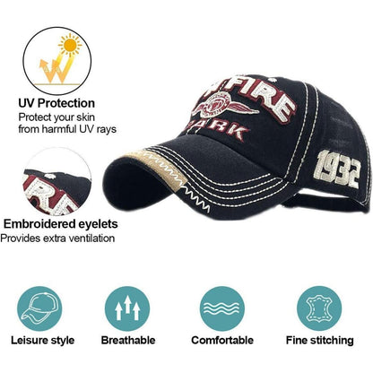 Herren Baseball Cap Adler Stickerei, Einstellbar & Verstellbar