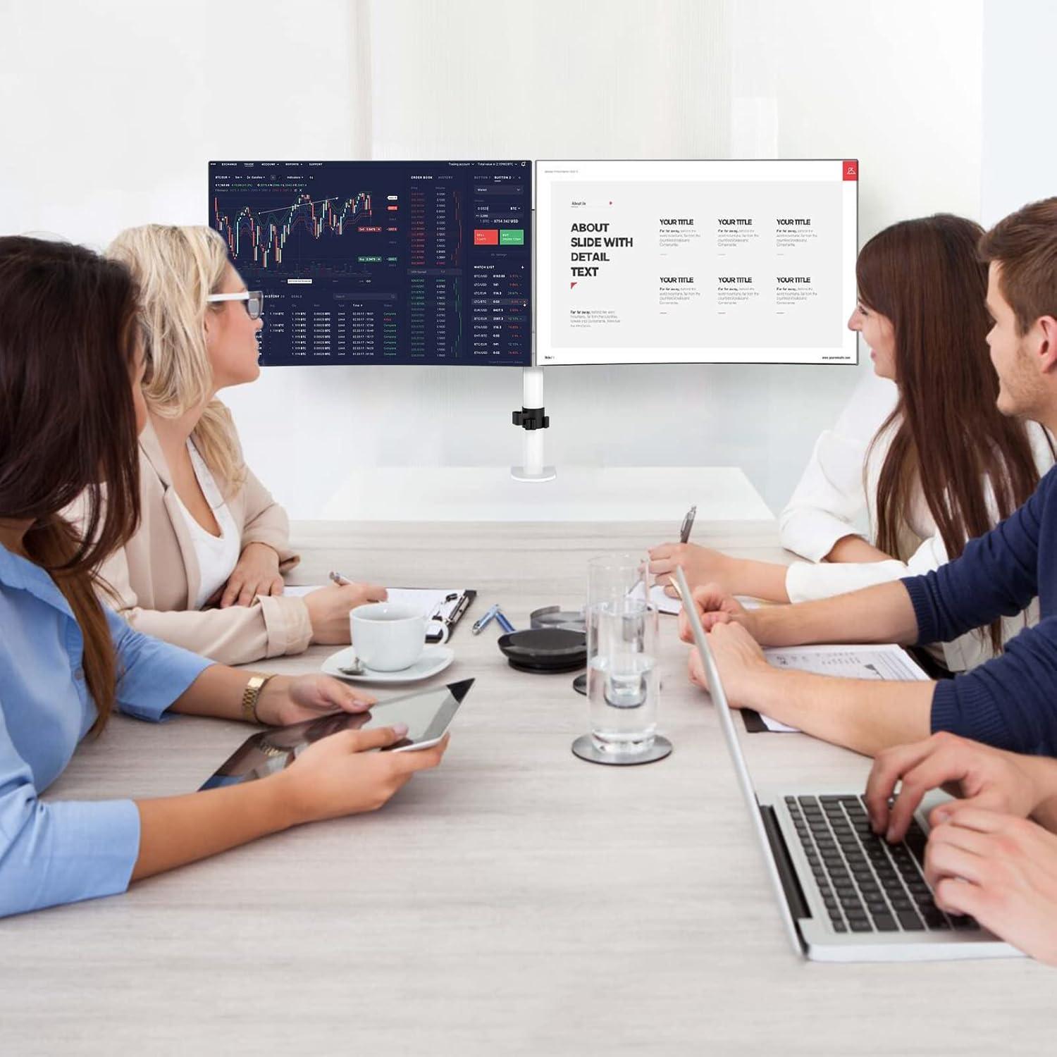 Monitor Halterung für 2 Monitore 27 Zoll verstellbarer Dual Monitorarm