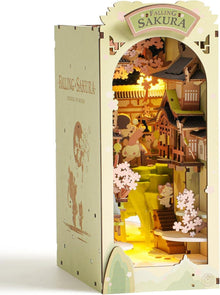 3D Book Nook DIY Miniatur Haus Set Holz Buchstützen PuzzlesWeihnachten