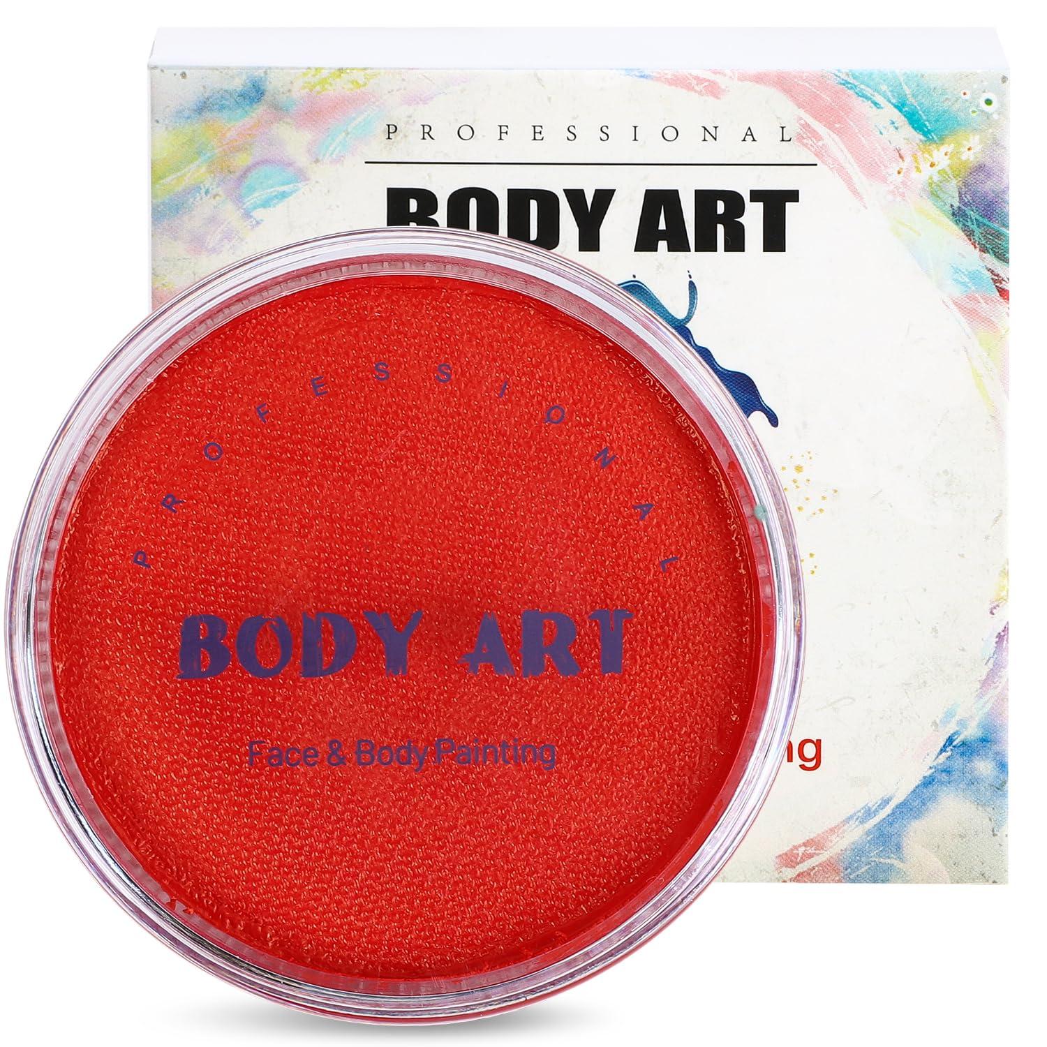 30g Profi-Aqua Schminke für Gesichtsbemalung und Bodypainting, Rot