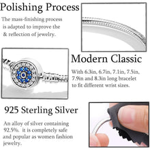 Schlangen Gliederarmband 925 Sterling Silber mit Kugelverschluss, Damen Charm Armband