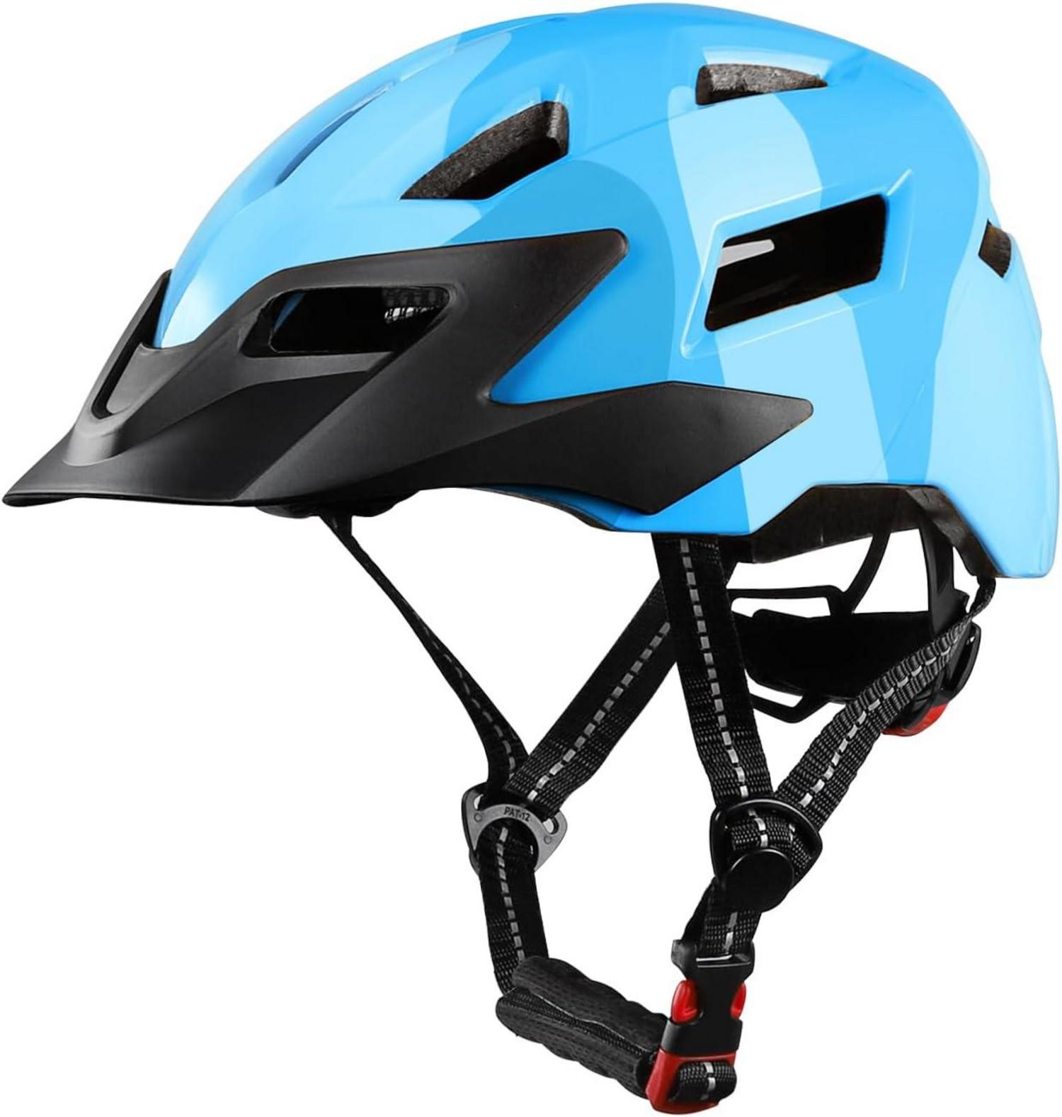 Fahrradhelm Kinder Funwict Verstellbar Skaterhelm Blau 52-56cm