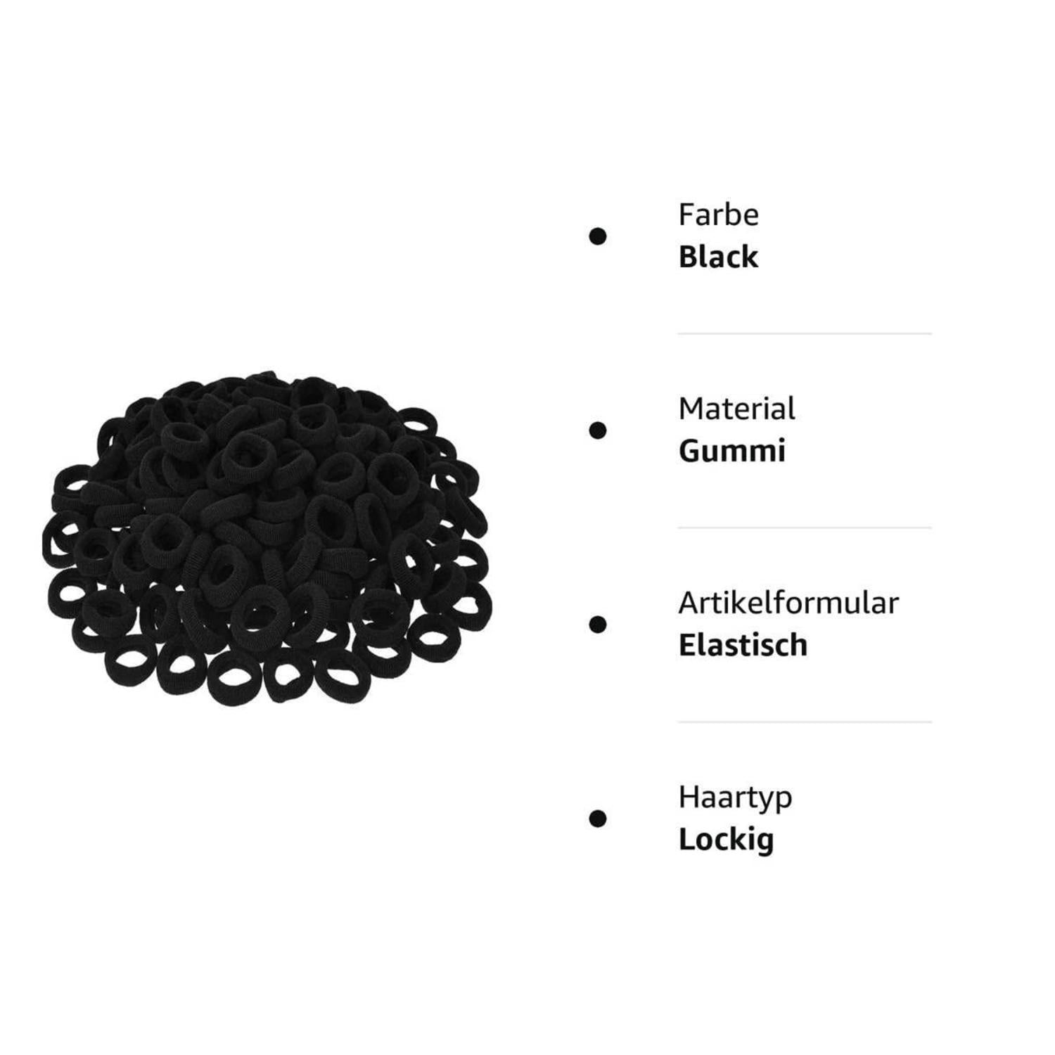 50er Set Haargummis Mädchen Multicolor Elastische Haarbänder 2,5cm*6mm