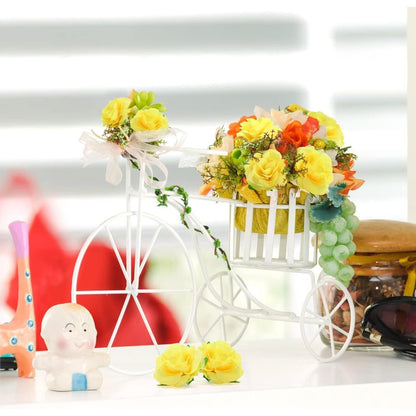 Künstliche Rosenköpfe Gelb 50 Stück Ø 4cm Deko DIY