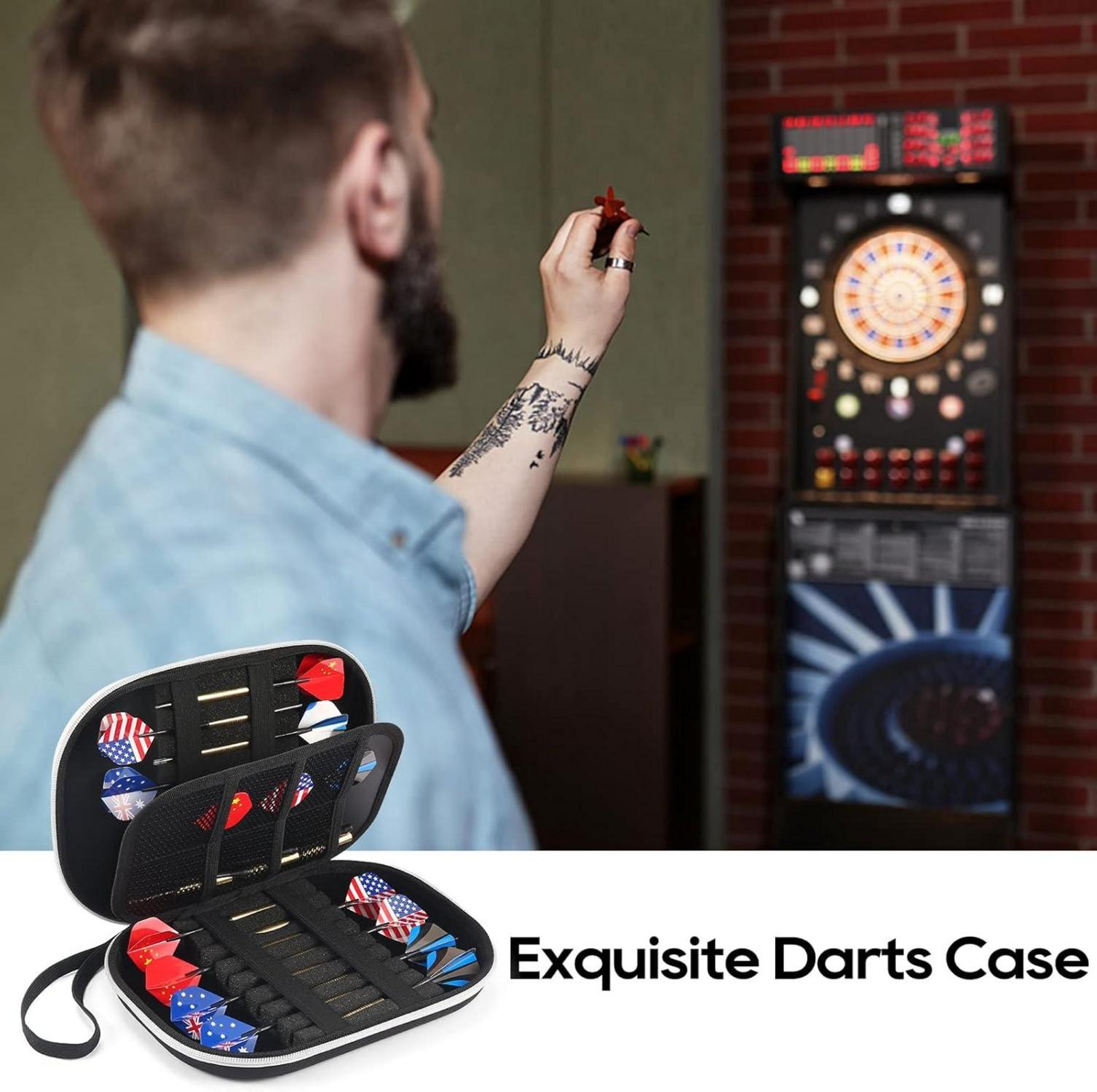 Darts Tasche Aufbewahrung für 16 Darts & Zubehör in EVA-Material