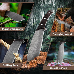 Dragon Creek Bushcraft Outdoor Survival Messer Full Tang Klinge 32,5 cm