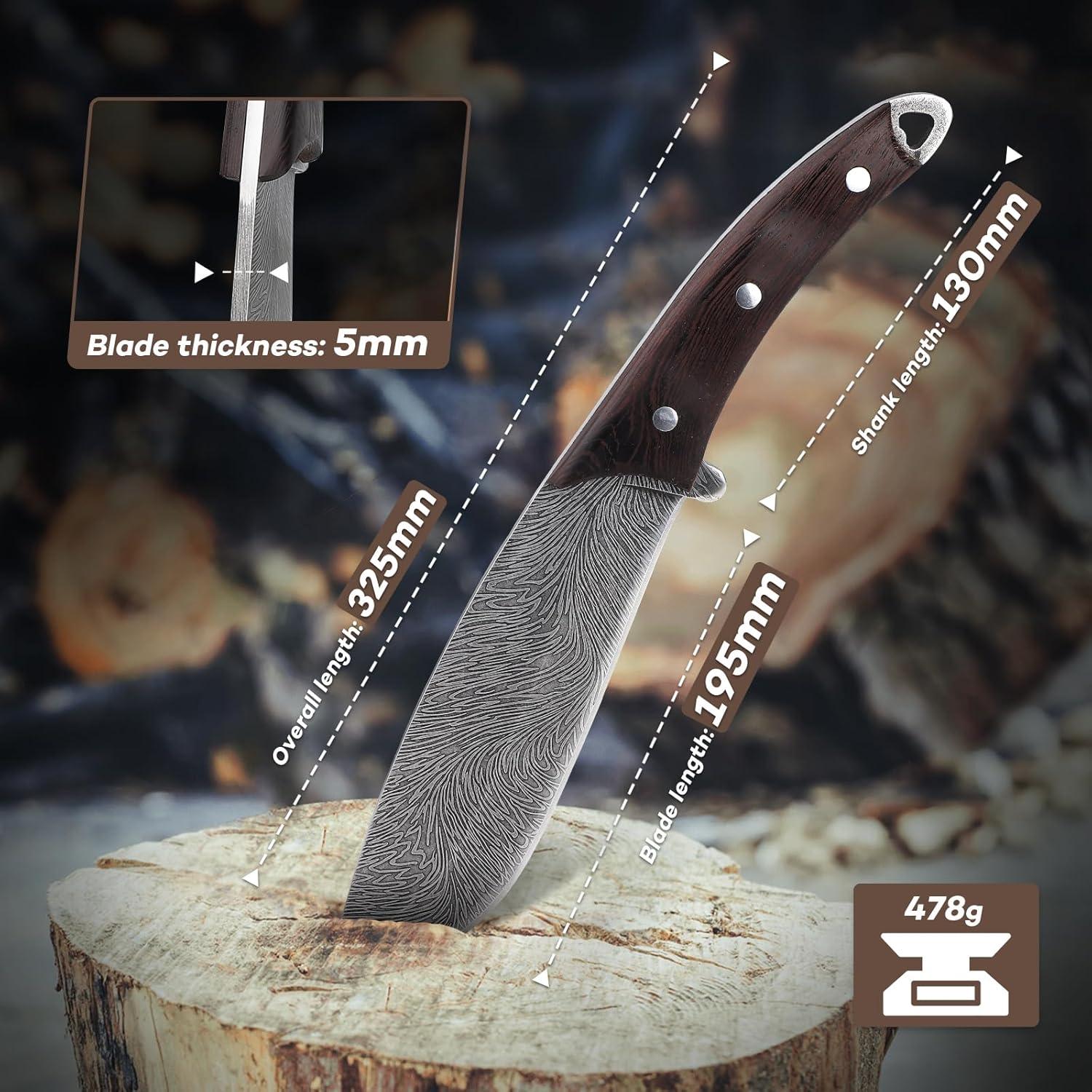 Outdoor Bushcraft Messer Feststehende Klinge für Survival & Camping