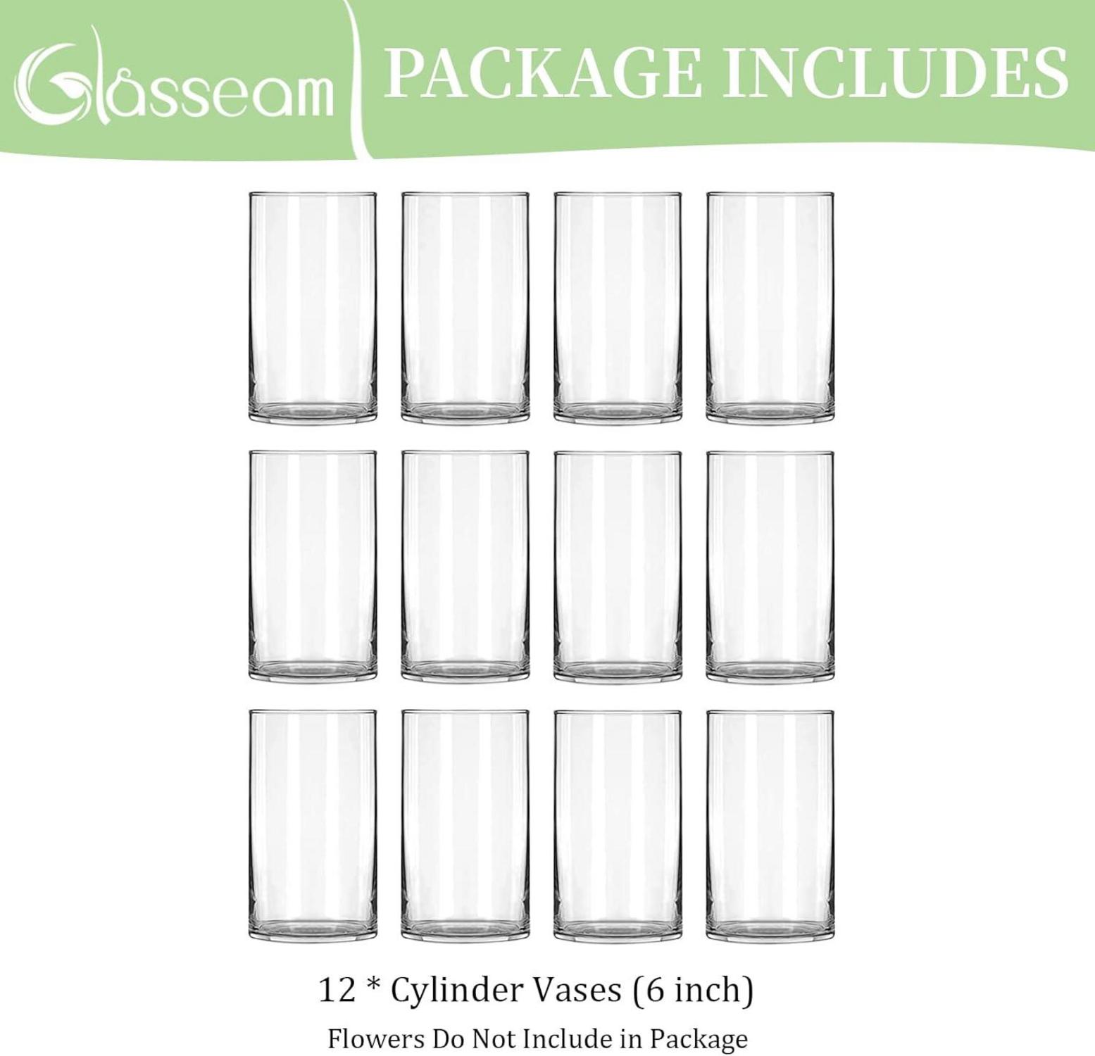 Blumenvasen Set 12 Stück Glasvase 15cm Hochzeit Tischdeko