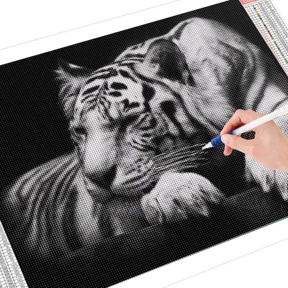 Trayosin 5D DIY Tiger Diamant Painting Set XXL 100x50cm