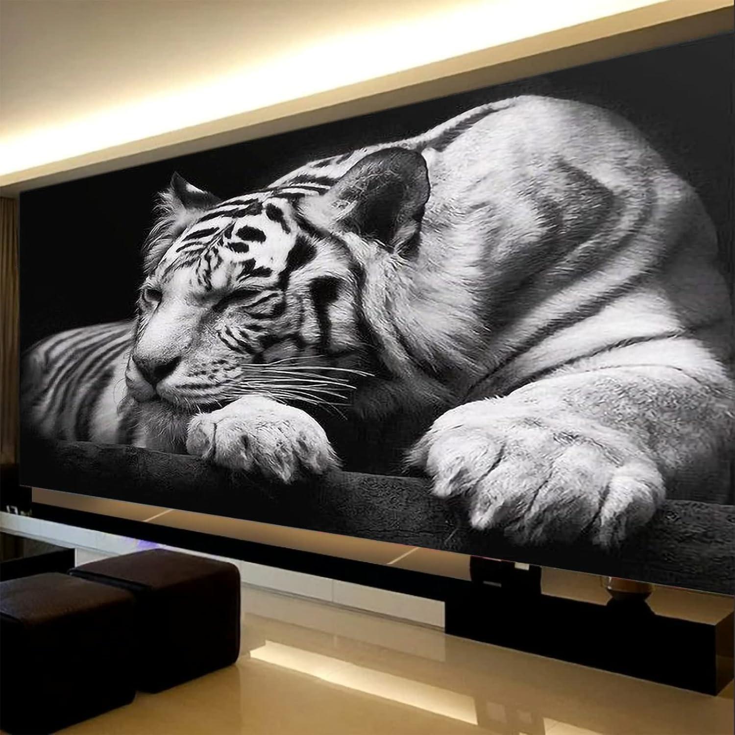 5D DIY Diamant Painting Kit, Tiger Tier Malerei XXL