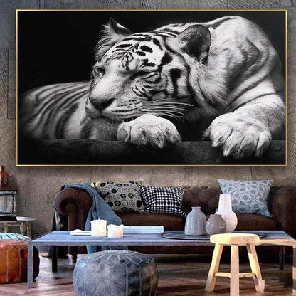 5D DIY Diamant Malerei Kit Tiger Bilder XXL Tier Wanddekoration 100x50cm