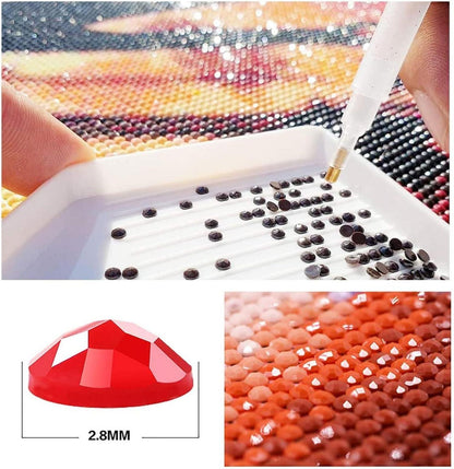 5D DIY Diamant Malerei Kit Tiger XXL Wanddekoration 100x50cm