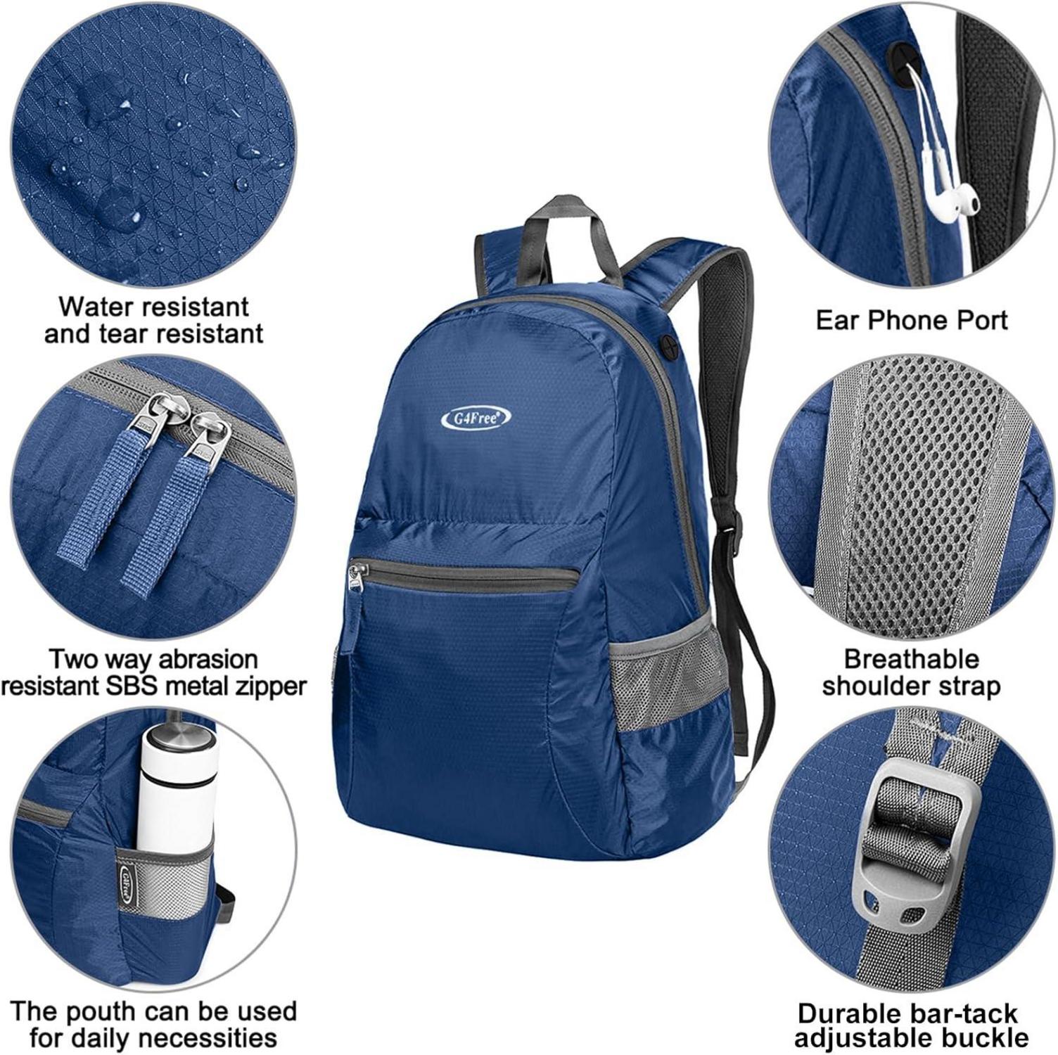 Ultraleichter 20/40L Wasserdichter Trekkingrucksack Daypack für