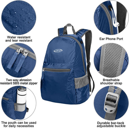 Ultraleichter 20/40L Wasserdichter Trekkingrucksack Daypack für