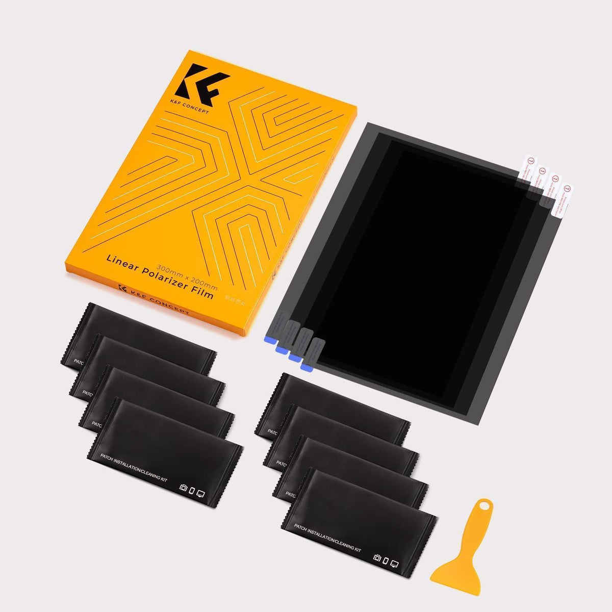 Polarisationsfolie 4er Set 300x200mm selbstklebend