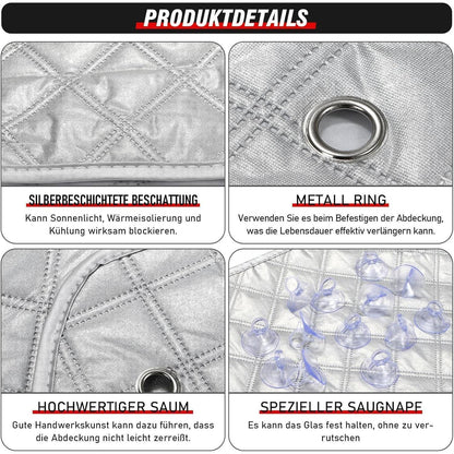 Thermatte Sonnenschutz VW T5 T6 LWB – 8tlg. Frontscheibe & Seitenscheiben