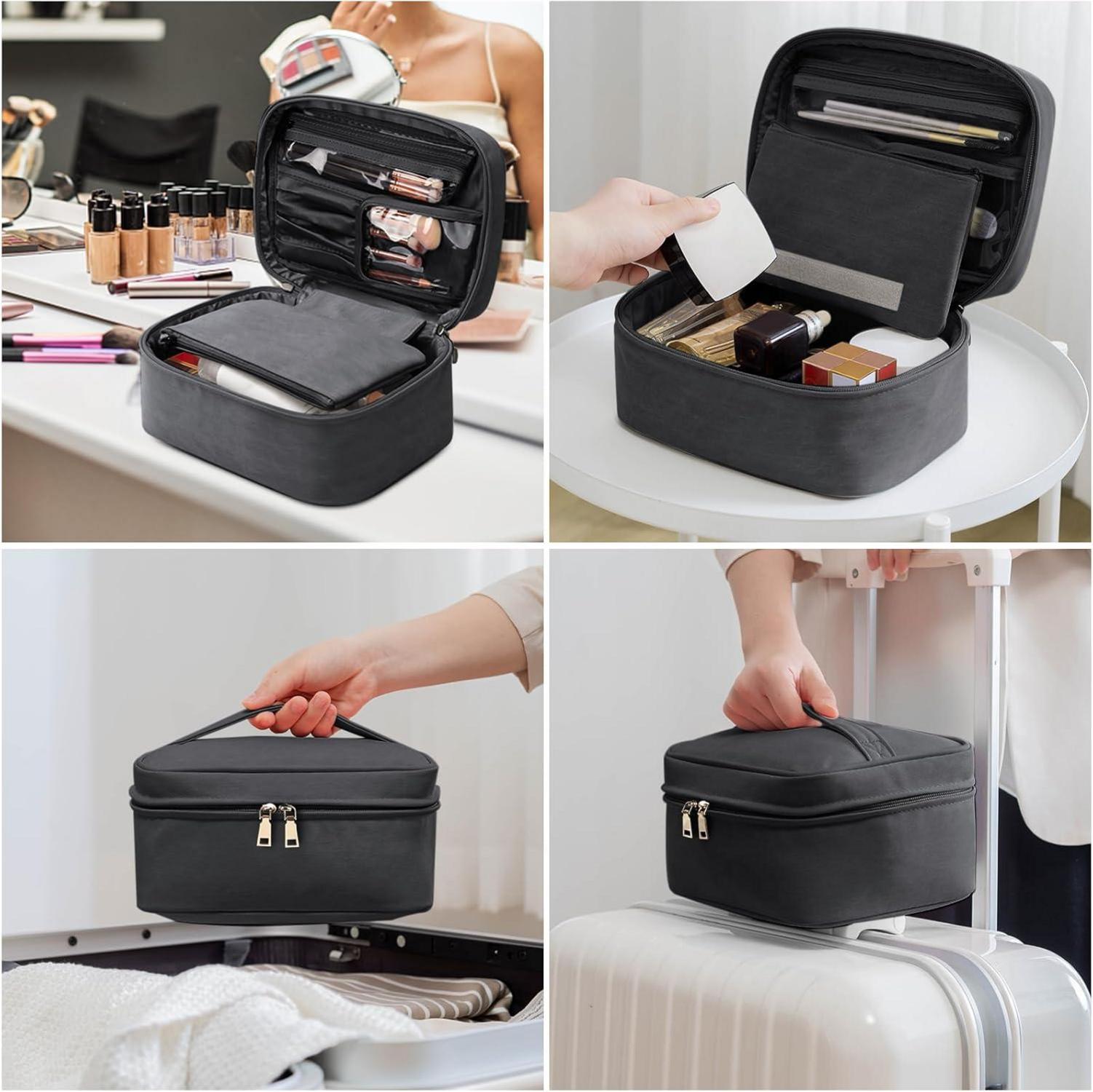 Große wasserdichte Kosmetiktasche Kulturbeutel Damen Make-up Tasche