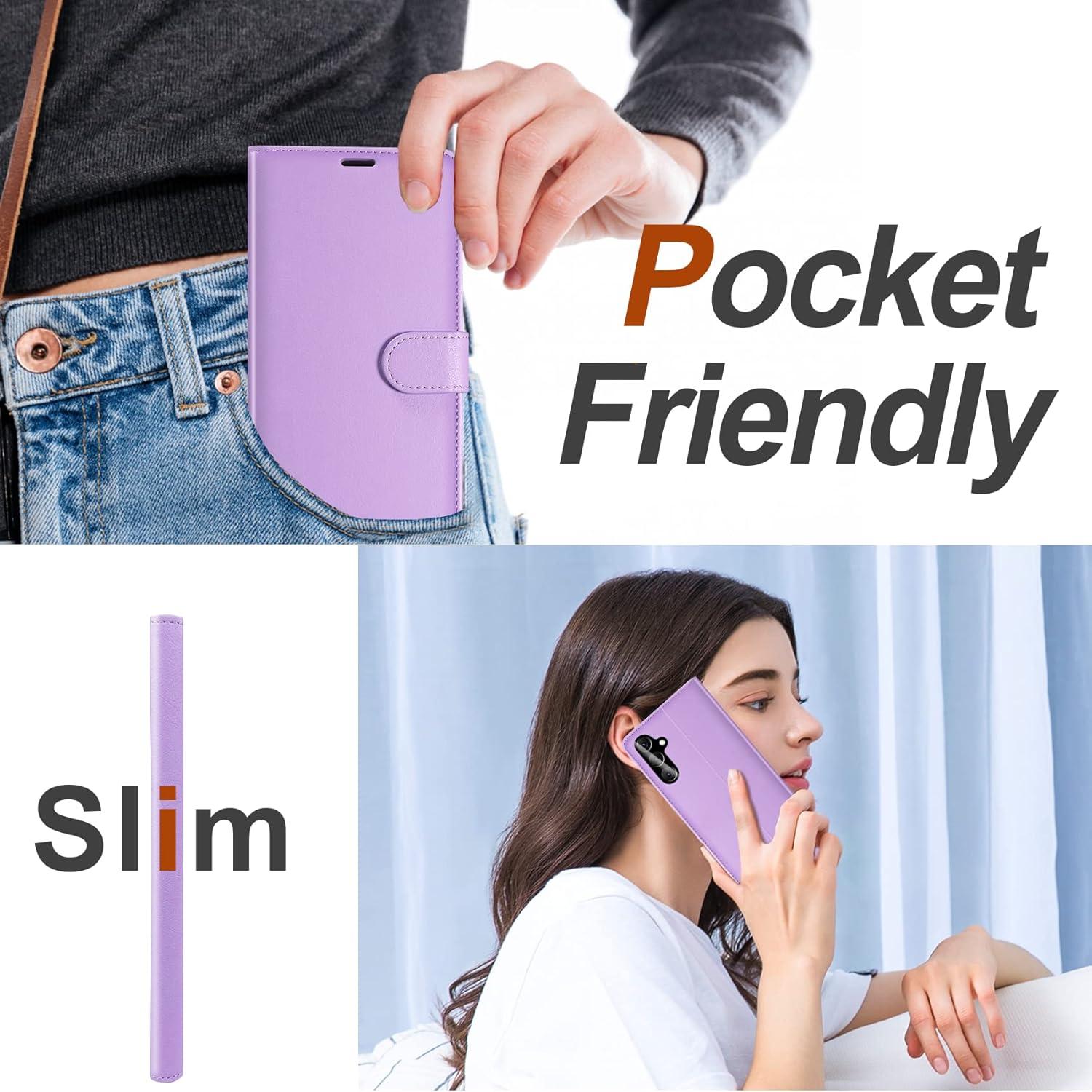 Handyhülle Samsung Galaxy A14 4G/5G + Glas Schutz RFID Magnet
