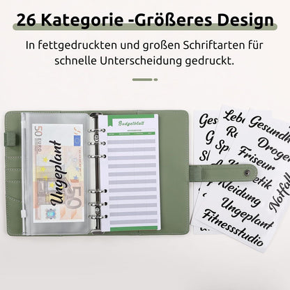 Budget Planner A6 mit Geldumschlägen und Budget Blätter