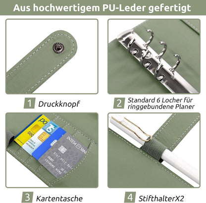Budget Planner Deutsch A6 Geldumschläge Budget Blätter Grün Finanzplaner