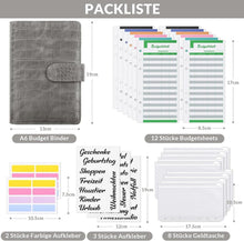 Budget Planner A6 Binder Geldumschläge 26 Kategorien