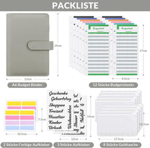 Budget Planner A6 mit Geldumschlägen,Transparente