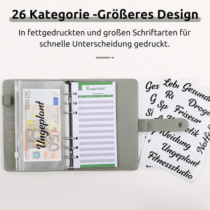 Budget Planner A6 Geldumschläge Budget Blätter Finanzplaner