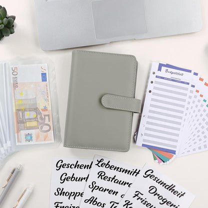 Budget Planner Deutsch A6 - Geldumschläge, Budget