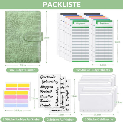 Budget Planner A6 mit Geldumschläge und