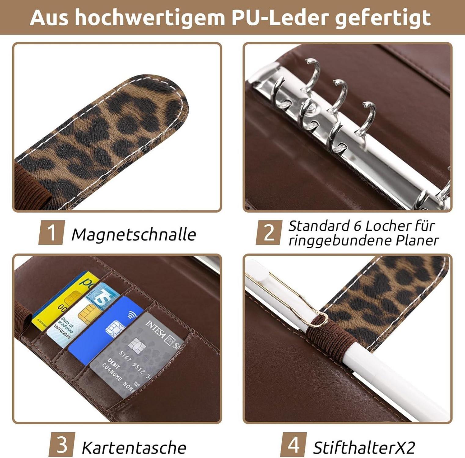 KONVINIT Budget Planner A6 Budget Binder Geldumschläge, Kategorien-Etiketten