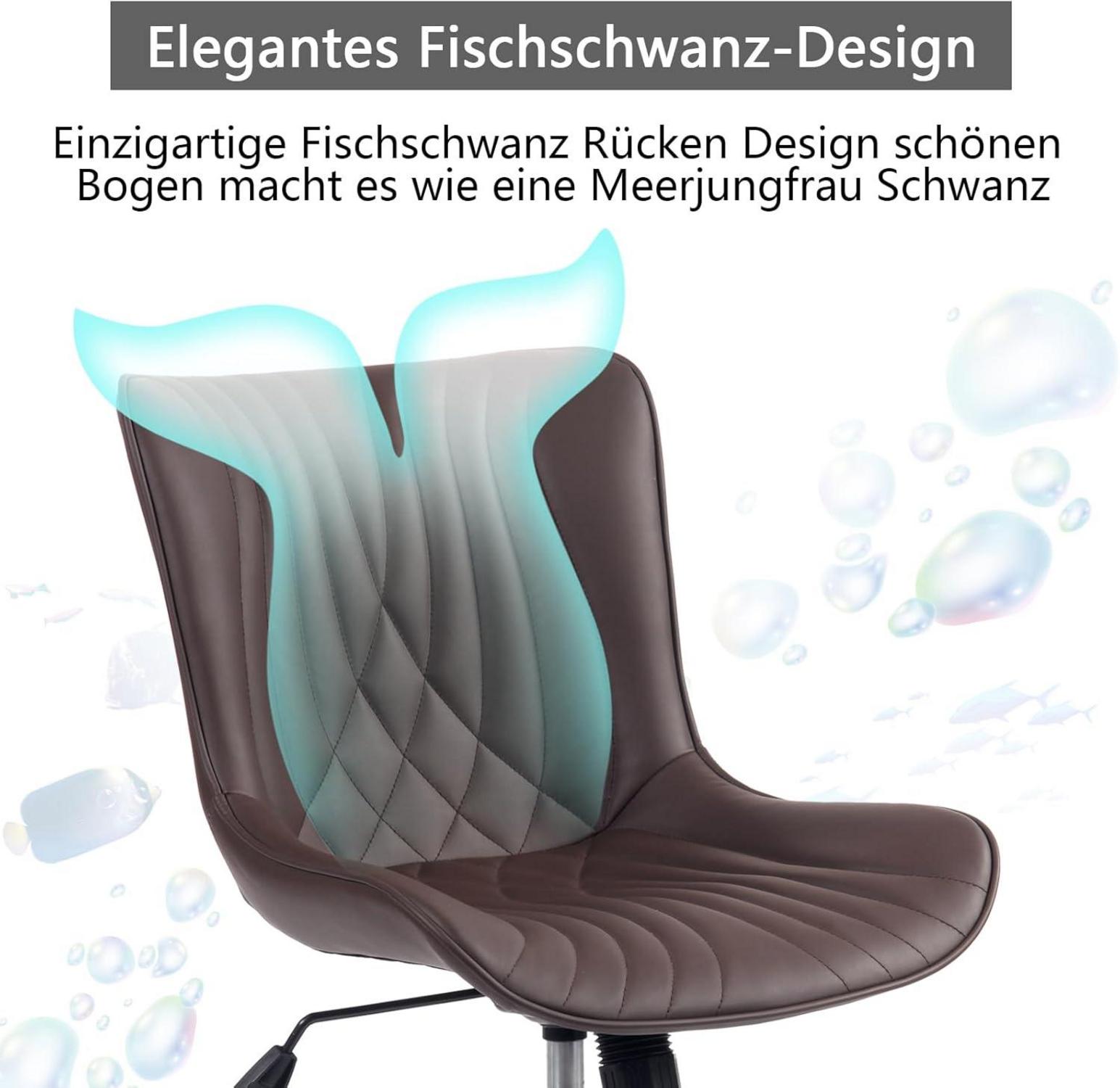 Ergonomischer Bürostuhl Drehstuhl mit Rollen und