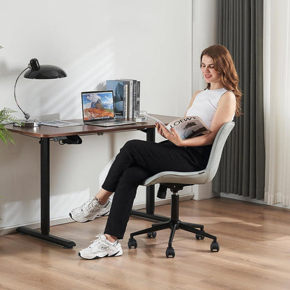 YOUTASTE Bürostuhl Ergonomischer Fischschwanz-Design Grau